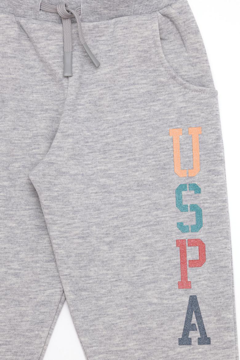 Kız Çocuk Gri Melanj Pijama Takımı - 50266424003