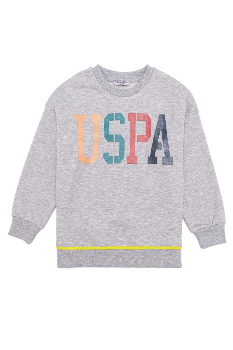 Kız Çocuk Gri Melanj Pijama Takımı - 50266424003