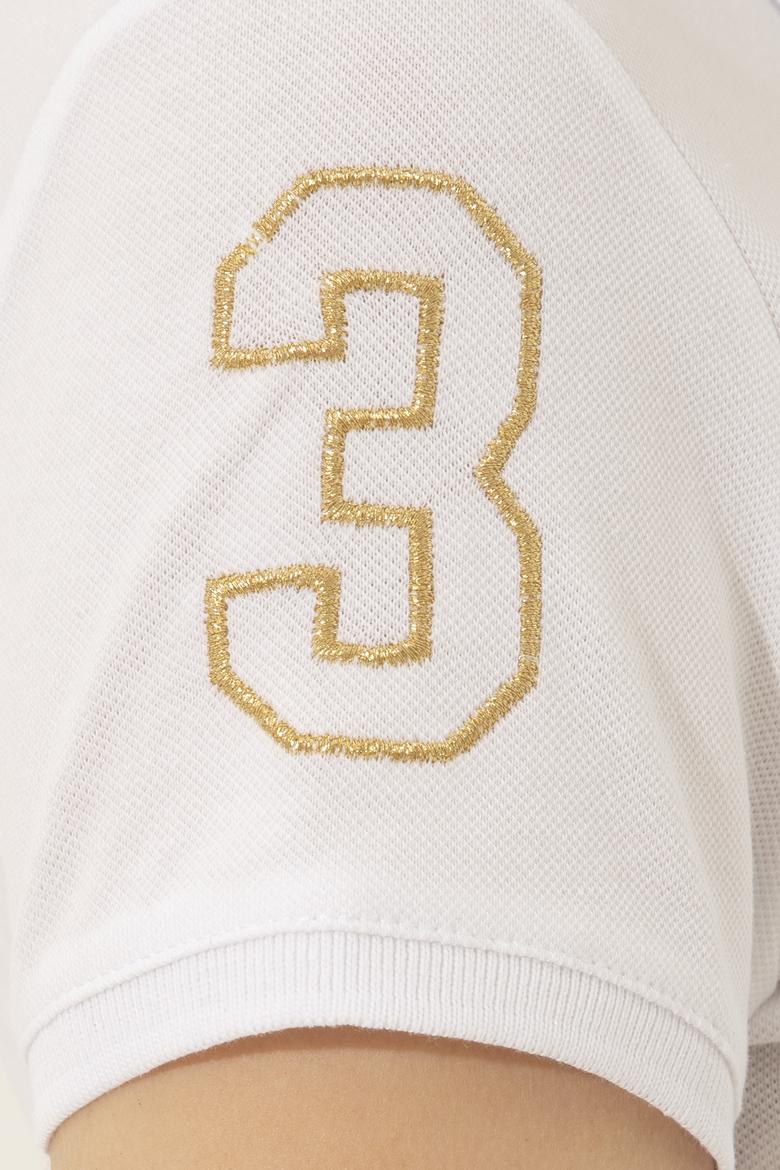 Kadın Beyaz Polo Yaka Örme Elbise - 50246277015