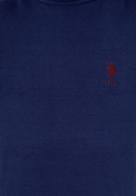 Erkek Mavi Balıkçı Yaka Basic Triko Kazak - 50251874082