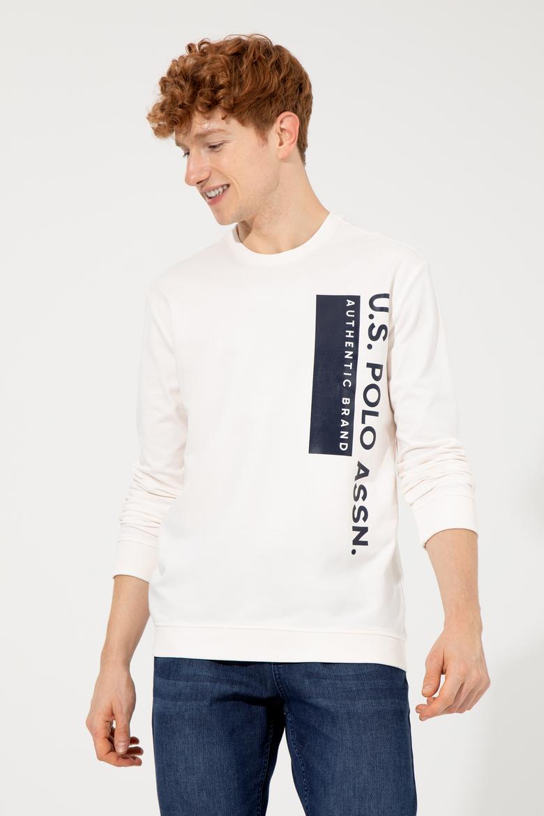 Erkek Ekru Sweatshirt