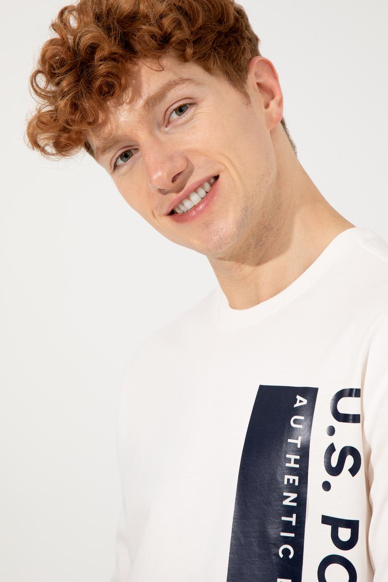 Erkek Ekru Sweatshirt - 50256376009