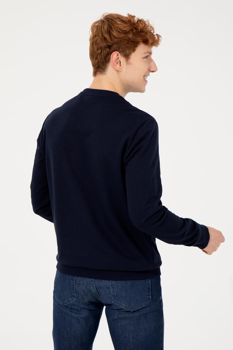 Erkek Lacivert Sweatshirt - 50256346008