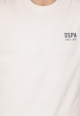 Erkek Ekru Basic Sweatshirt - 50257281039