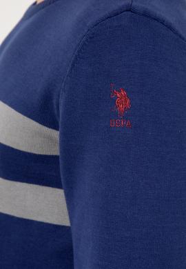 Erkek Lacivert Bisiklet Yaka Triko Kazak - 50257853005