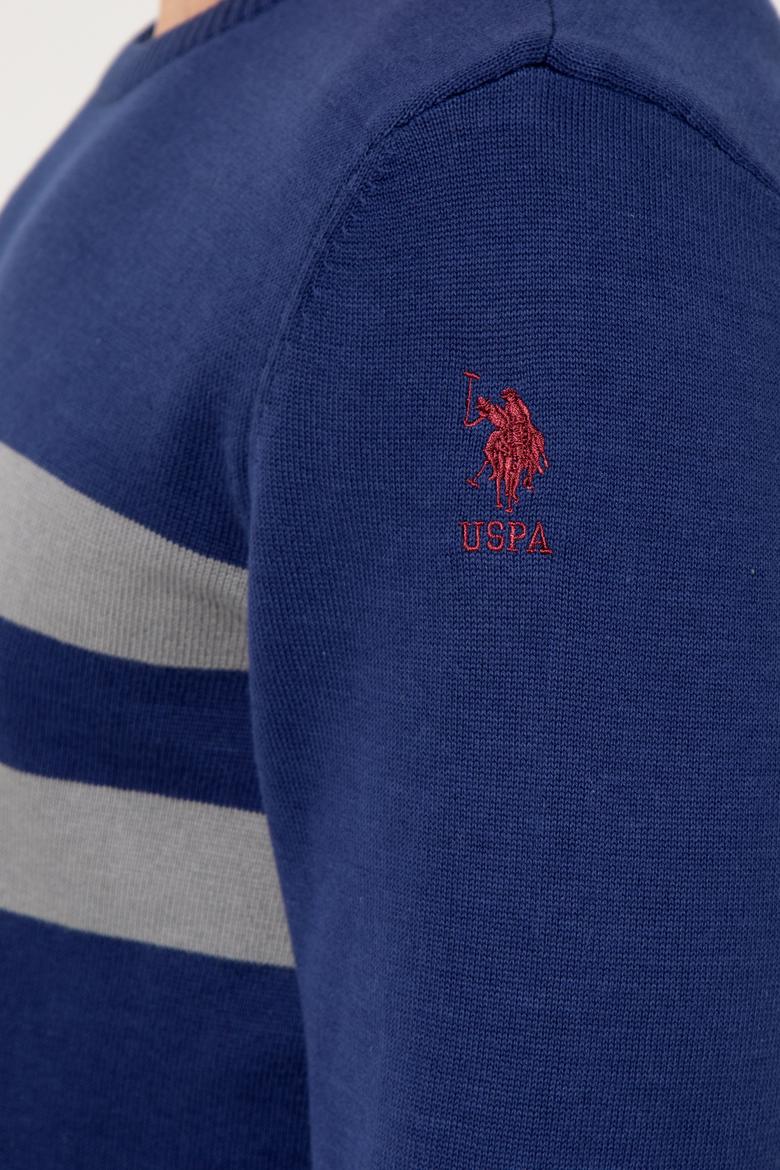 Erkek Lacivert Bisiklet Yaka Triko Kazak - 50257853005