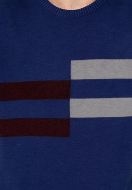 Erkek Lacivert Bisiklet Yaka Triko Kazak - 50257853005