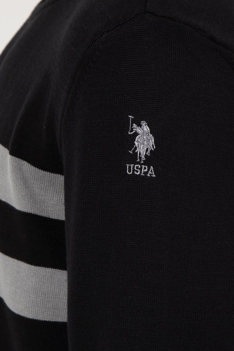 Erkek Siyah Bisiklet Yaka Triko Kazak - 50257853014