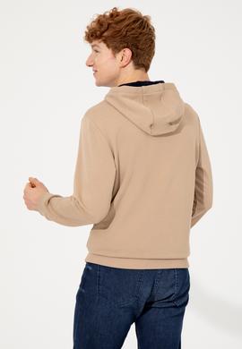 Erkek Camel Kapüşonlu Sweatshirt - 50257167001