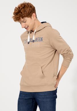 Erkek Camel Kapüşonlu Sweatshirt - 50257167001