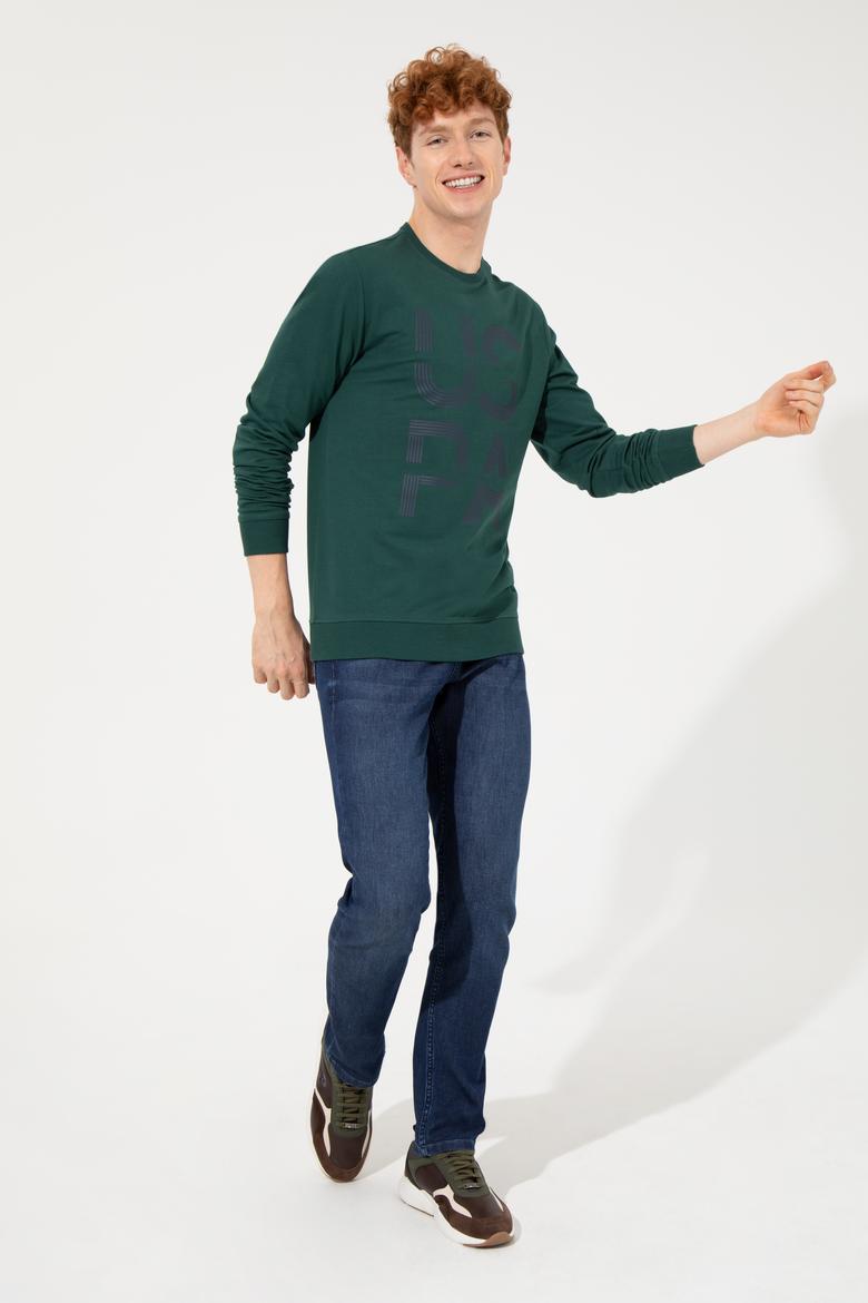 Erkek Yeşil Sweatshirt - 50257223028