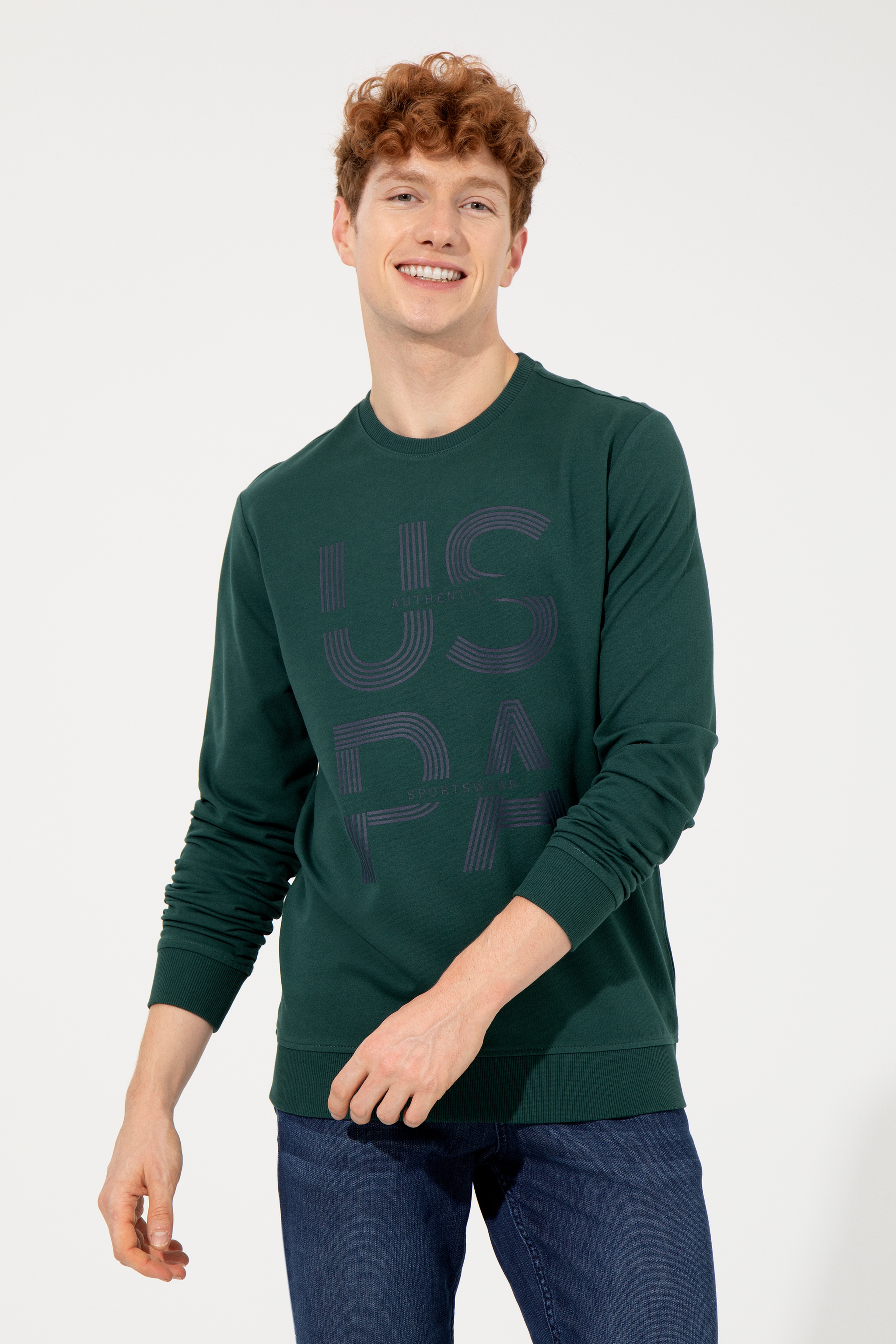 Erkek Yeşil Sweatshirt