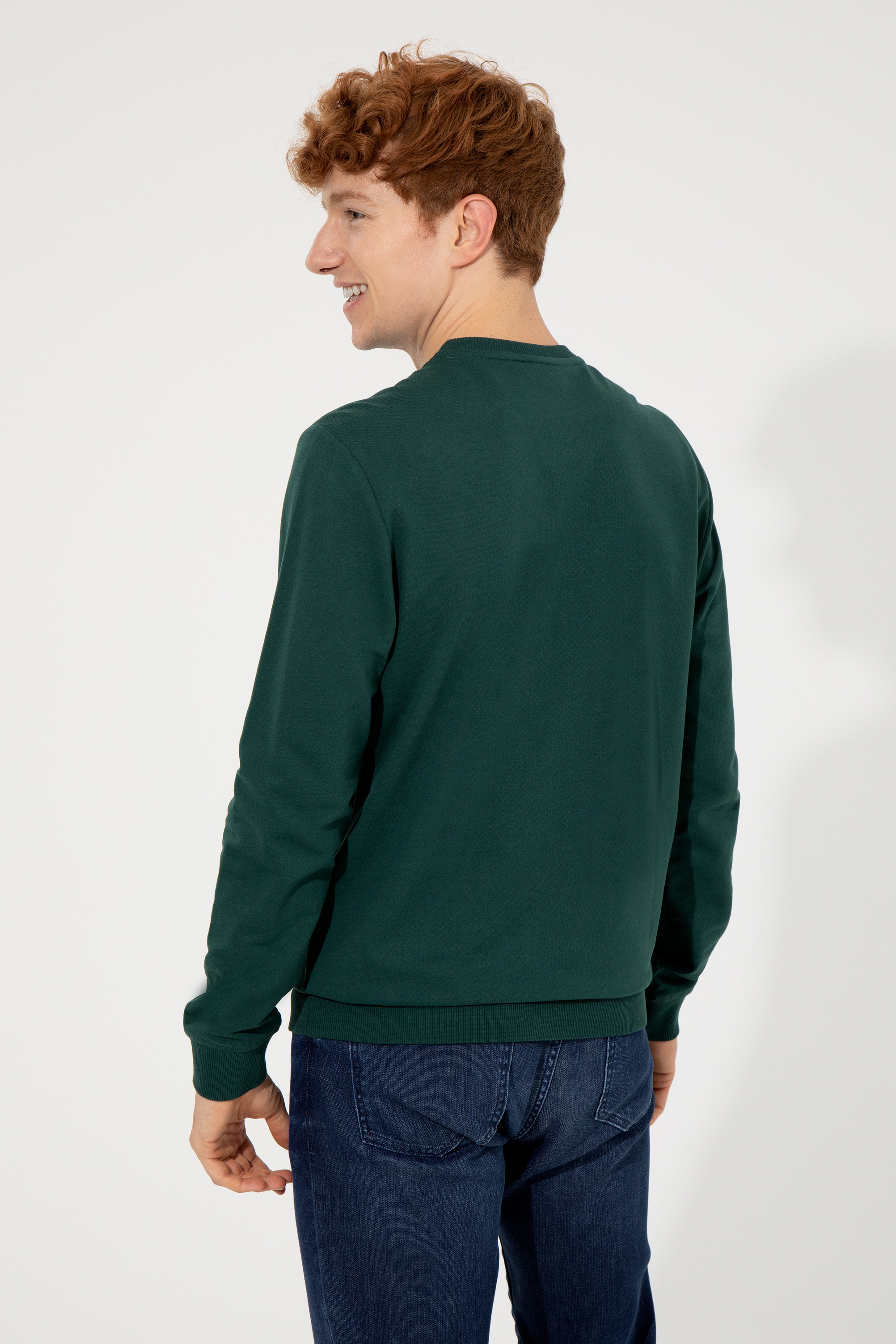Erkek Yeşil Sweatshirt - Image 5