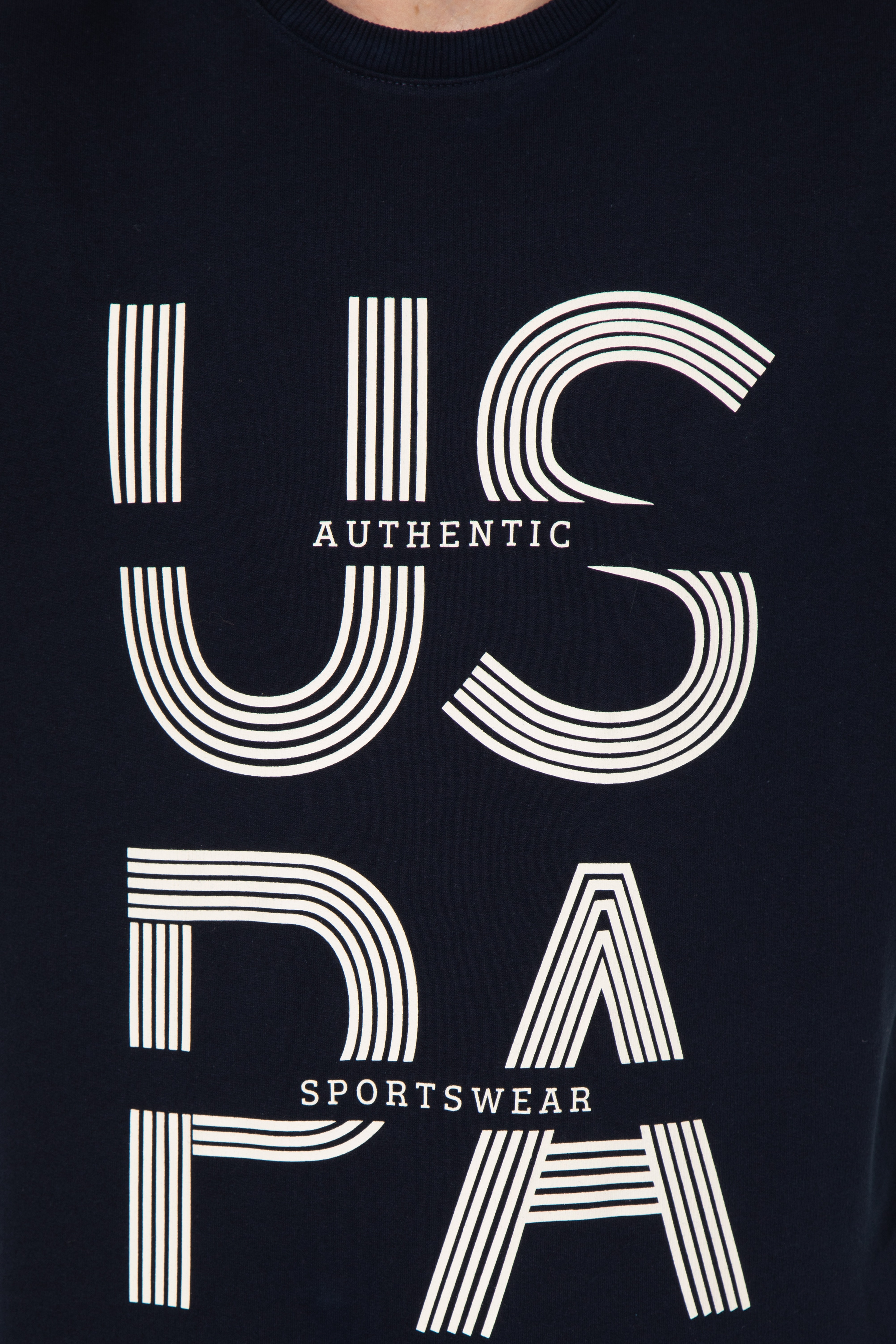 Erkek Lacivert Bisiklet Yaka Sweatshirt - Image 6