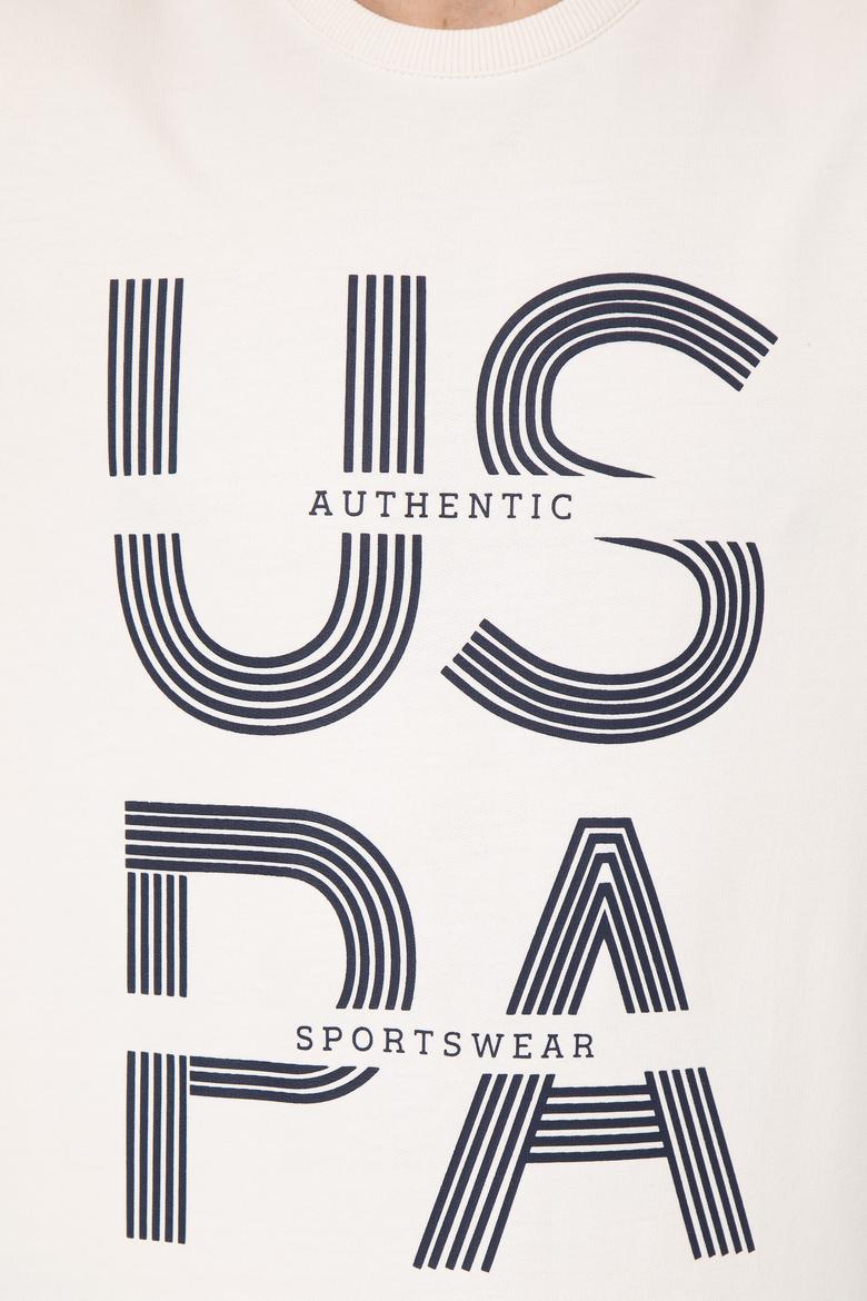 Erkek Ekru Sweatshirt - 50257223048