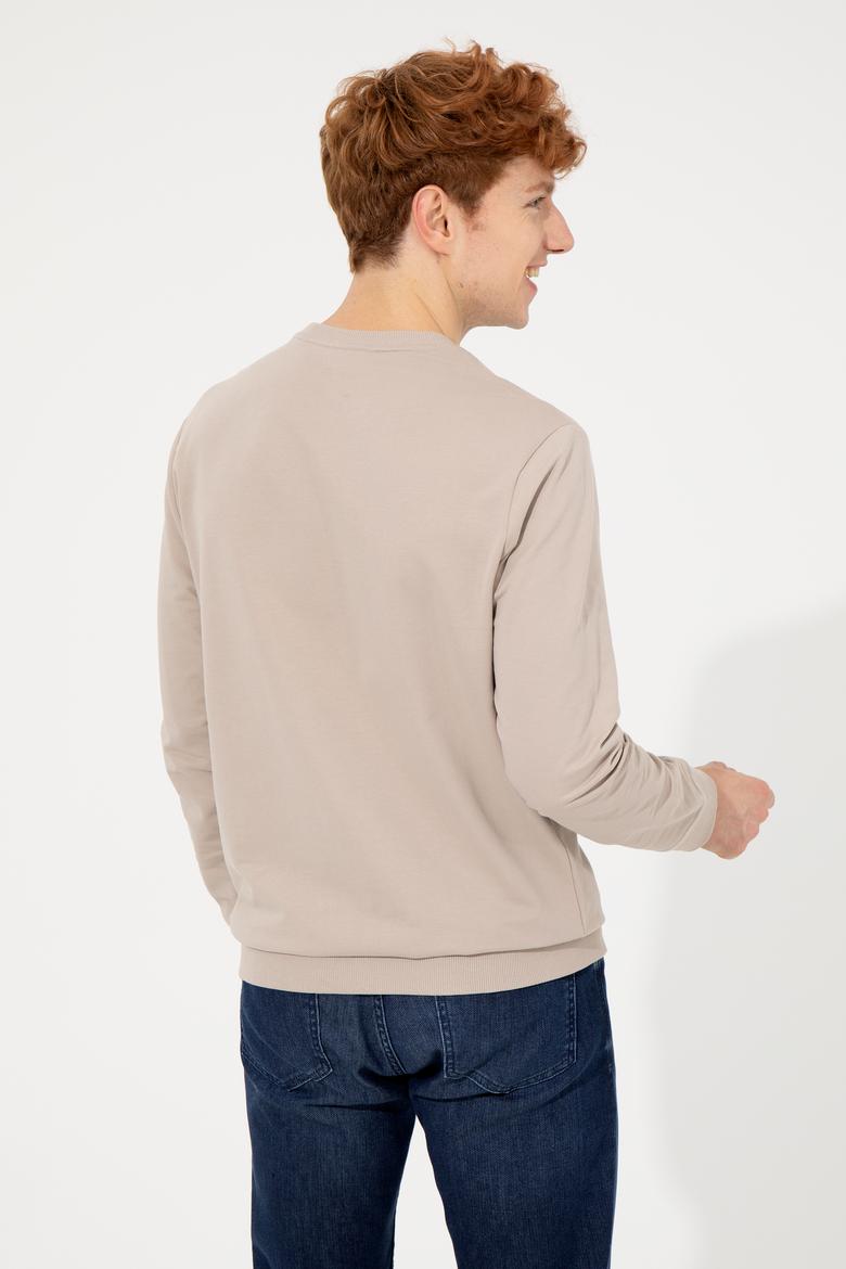 Erkek Taş Basic Sweatshirt - 50257281078
