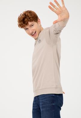 Erkek Taş Basic Sweatshirt - 50257281078