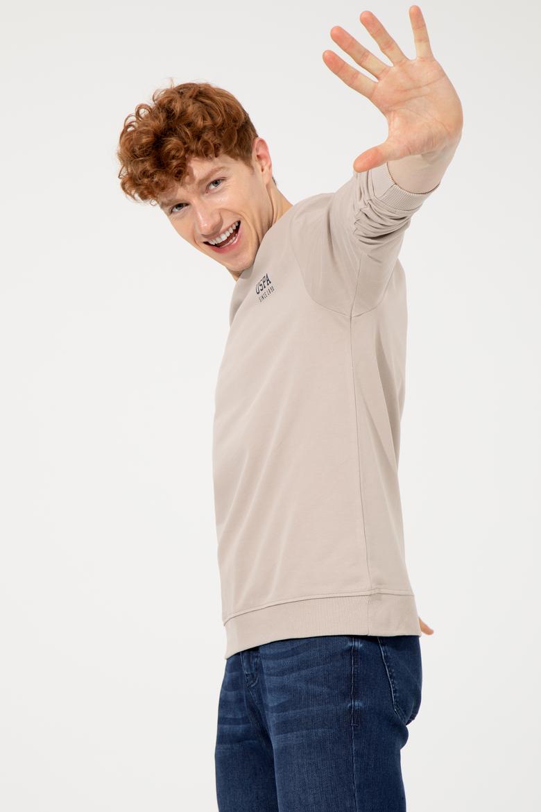 Erkek Taş Basic Sweatshirt