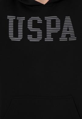 Erkek Siyah Kapüşonlu Basic Sweatshirt - 50257164020