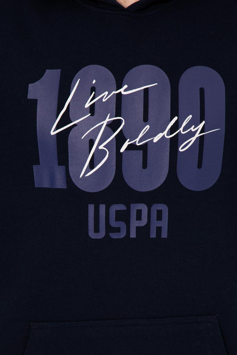 Erkek Lacivert Kapüşonlu Sweatshirt - 50257143017