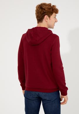 Erkek Vişne Kapüşonlu Sweatshirt - 50257143006
