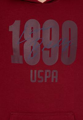 Erkek Vişne Kapüşonlu Sweatshirt - 50257143006