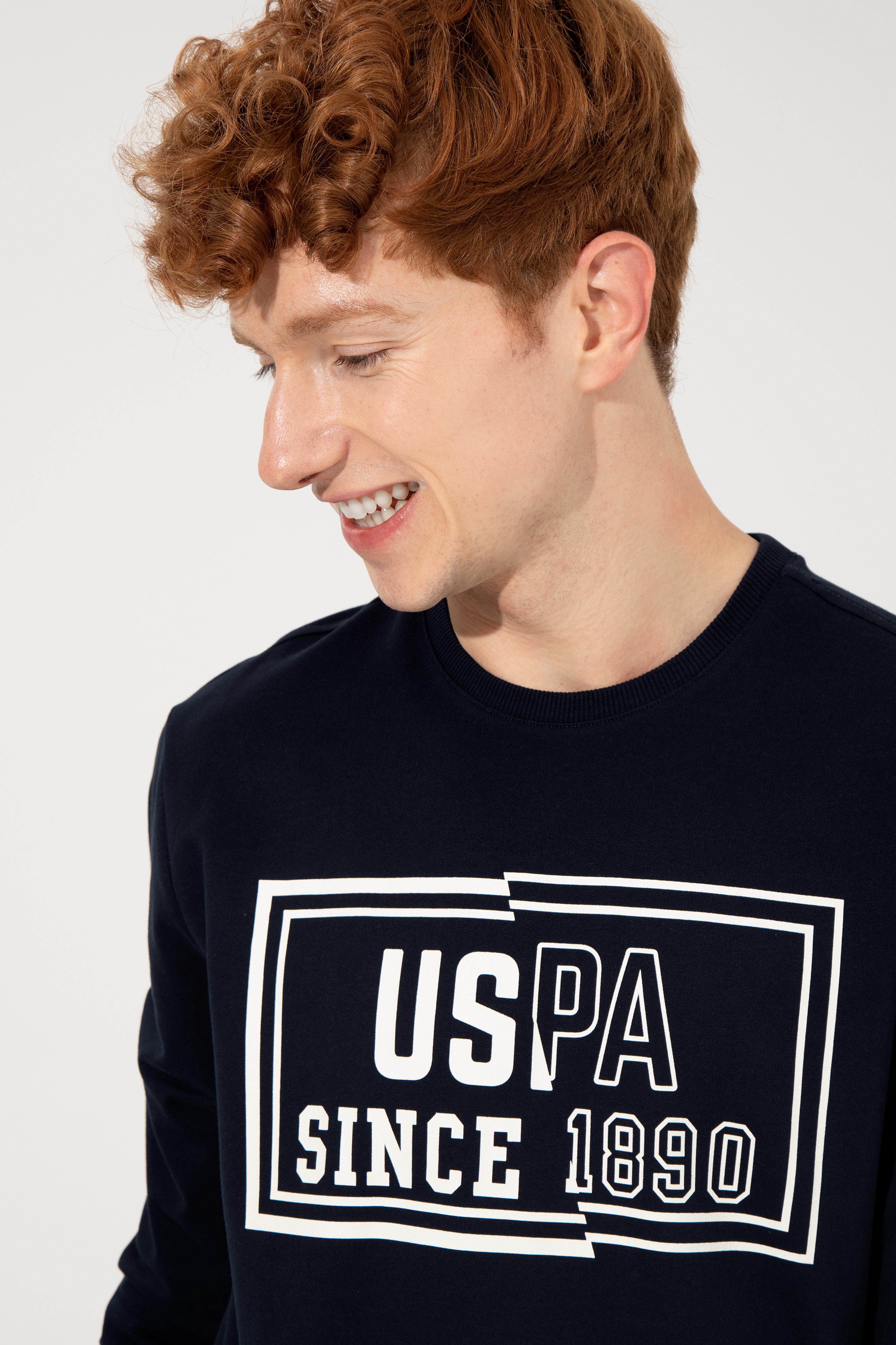Erkek Lacivert Sweatshirt - Image 4