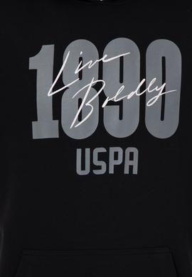 Erkek Siyah Kapüşonlu Sweatshirt - 50257143067