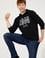 Erkek Siyah Kapüşonlu Sweatshirt