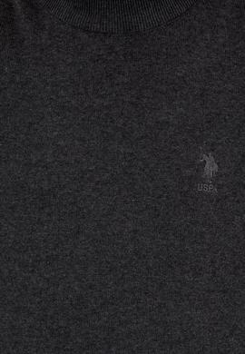 Erkek Antrasit Melanj Balıkçı Yaka Basic Triko Kazak - 50253449036