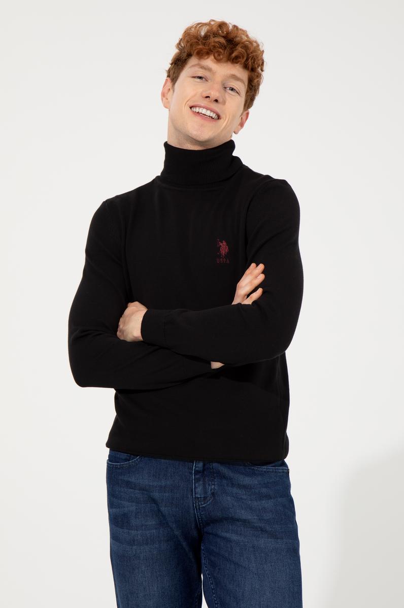 Erkek Siyah Basic Kazak