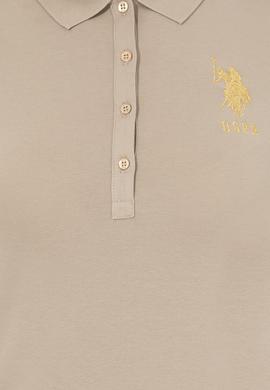 Kadın Haki Polo Yaka Örme Elbise - 50246277031