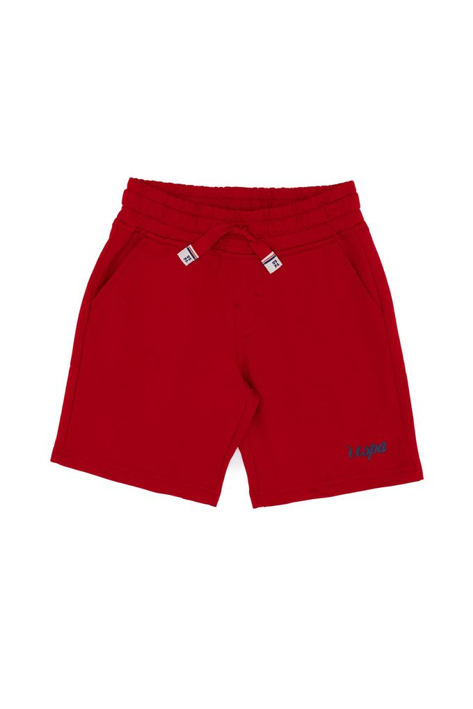 Çocuk Kırmızı Örme Şort