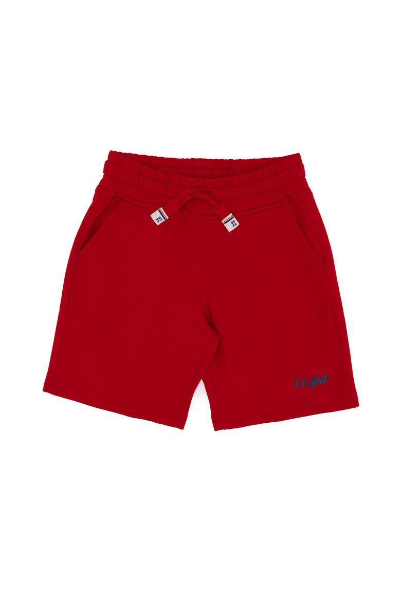 Çocuk Kırmızı Örme Şort