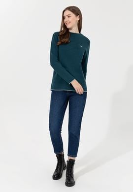 Kadın Mavi Jean Pantolon - 50256164005