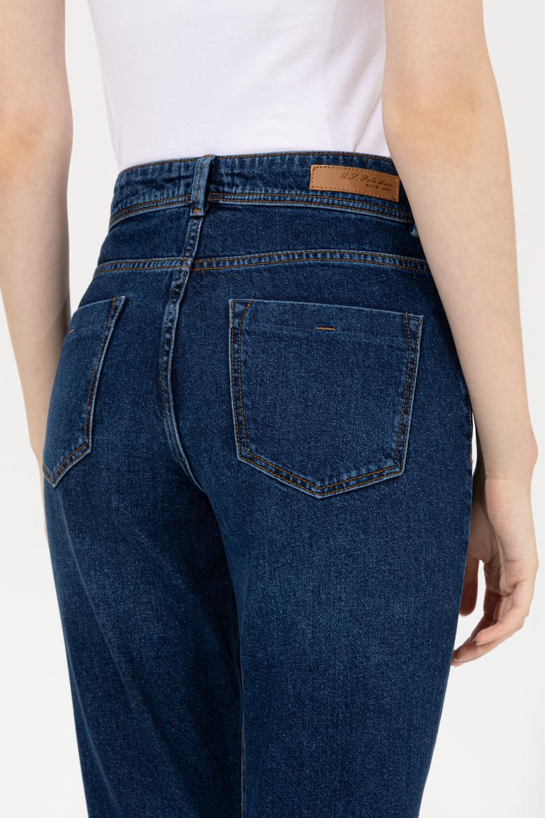 Kadın Mavi Jean Pantolon - 50256164005