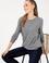 Kadın Gri Melanj  Bisiklet Yaka Basic Kazak