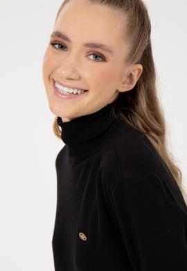 Kadın Siyah Basic Kazak - 50251997006