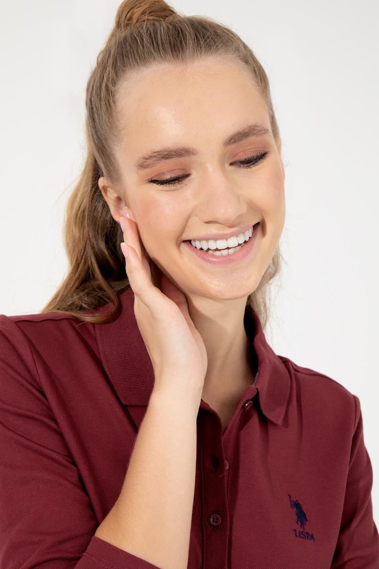 Kadın Vişne Basic Sweatshirt - 50256259102