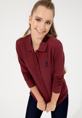 Kadın Vişne Basic Sweatshirt - 50256259102