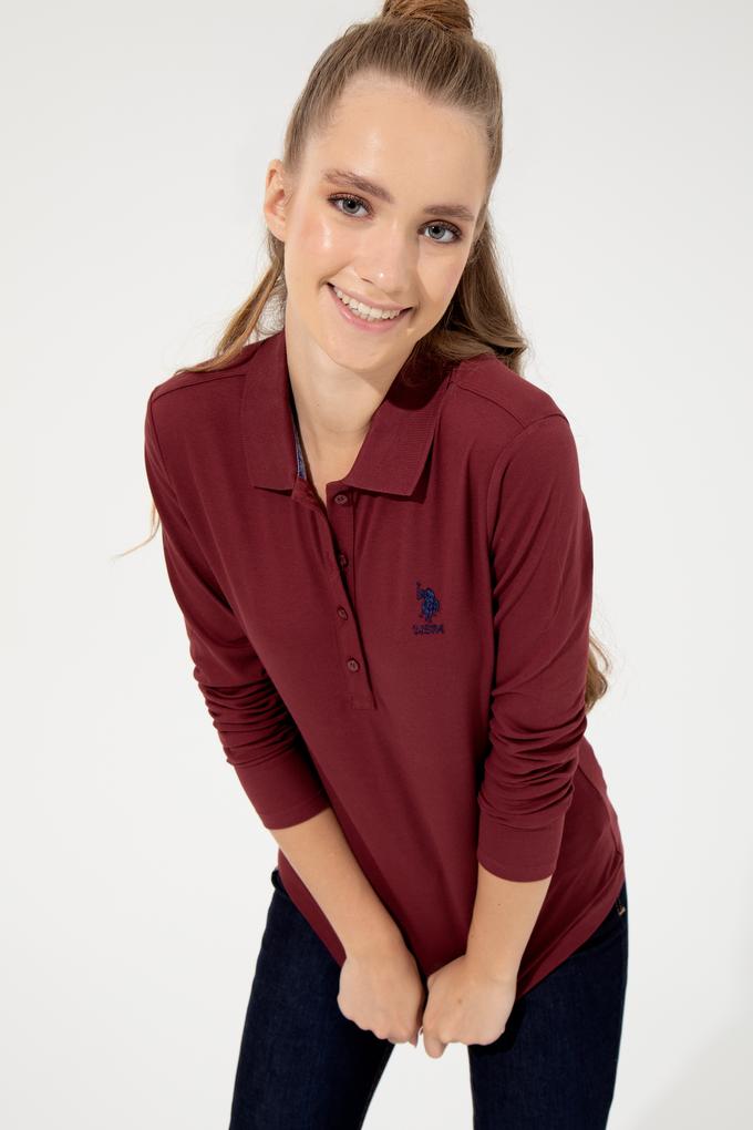 Kadın Vişne Basic Sweatshirt