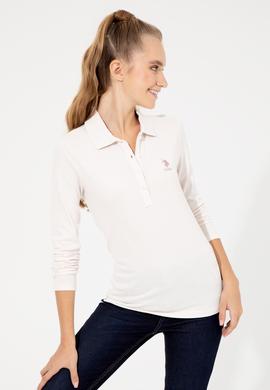 Kadın Ekru Basic Sweatshirt - 50256259006