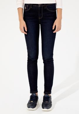 Kadın Koyu Mavi Jean Pantolon - 50260576005