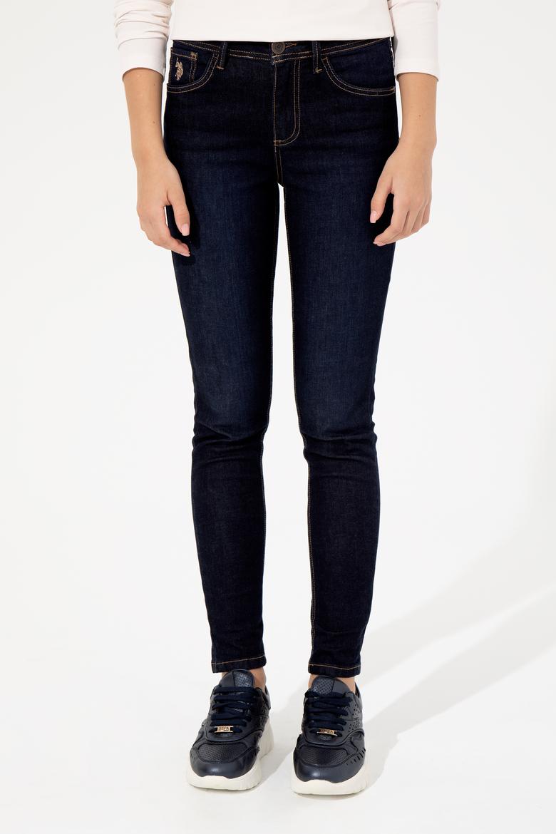 Kadın Koyu Mavi Jean Pantolon - 50260576005