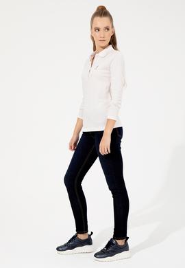 Kadın Koyu Mavi Jean Pantolon - 50260576005