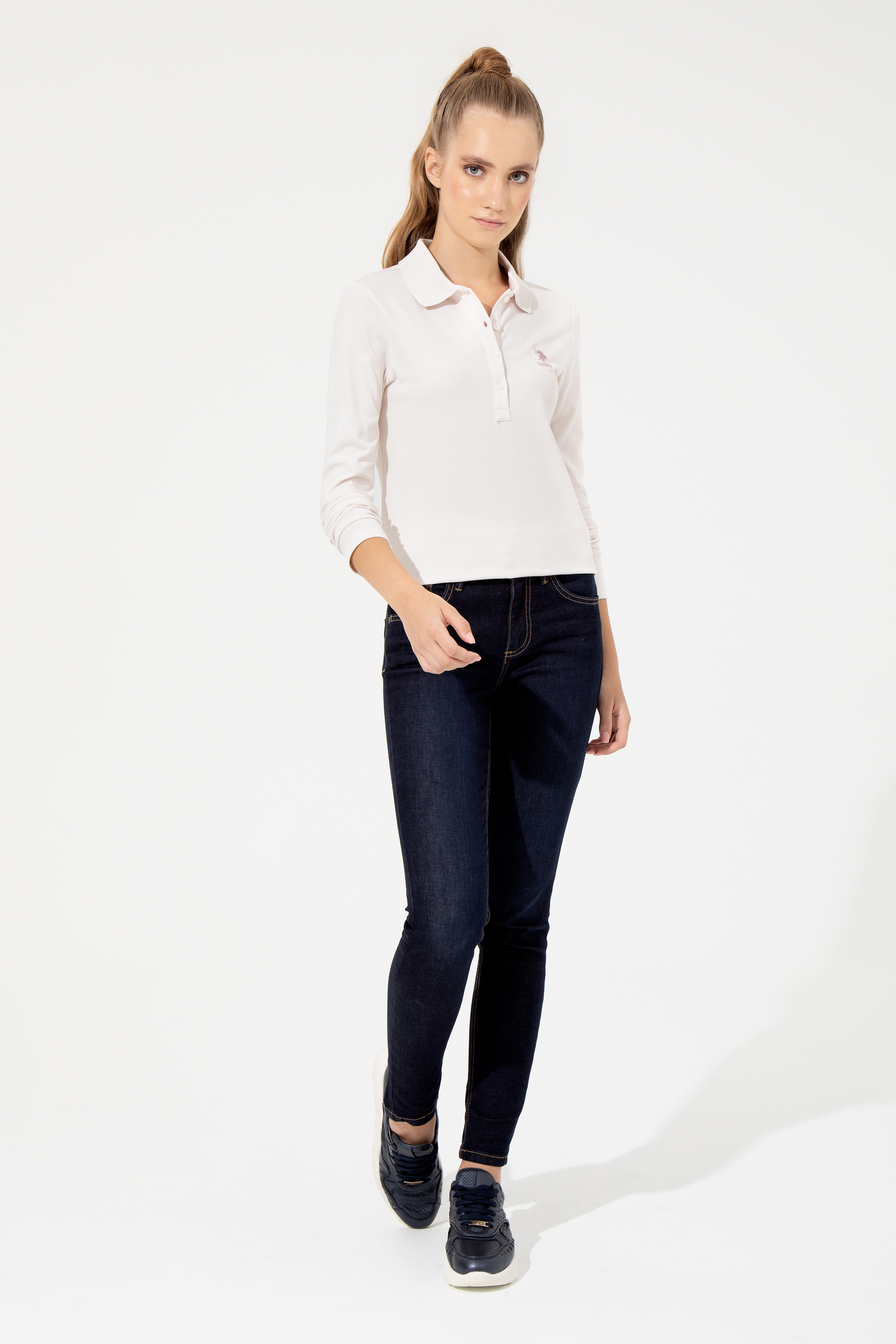 Kadın Koyu Mavi Skinny Fit Jean Pantolon