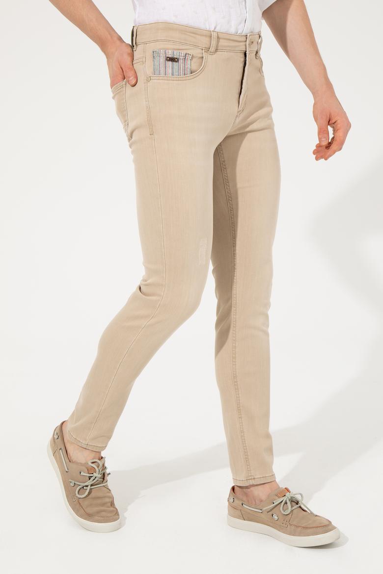 Erkek Bej Jean Pantolon - 50247530020