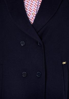 Kadın Lacivert Kaşe Kaban - 50253076006