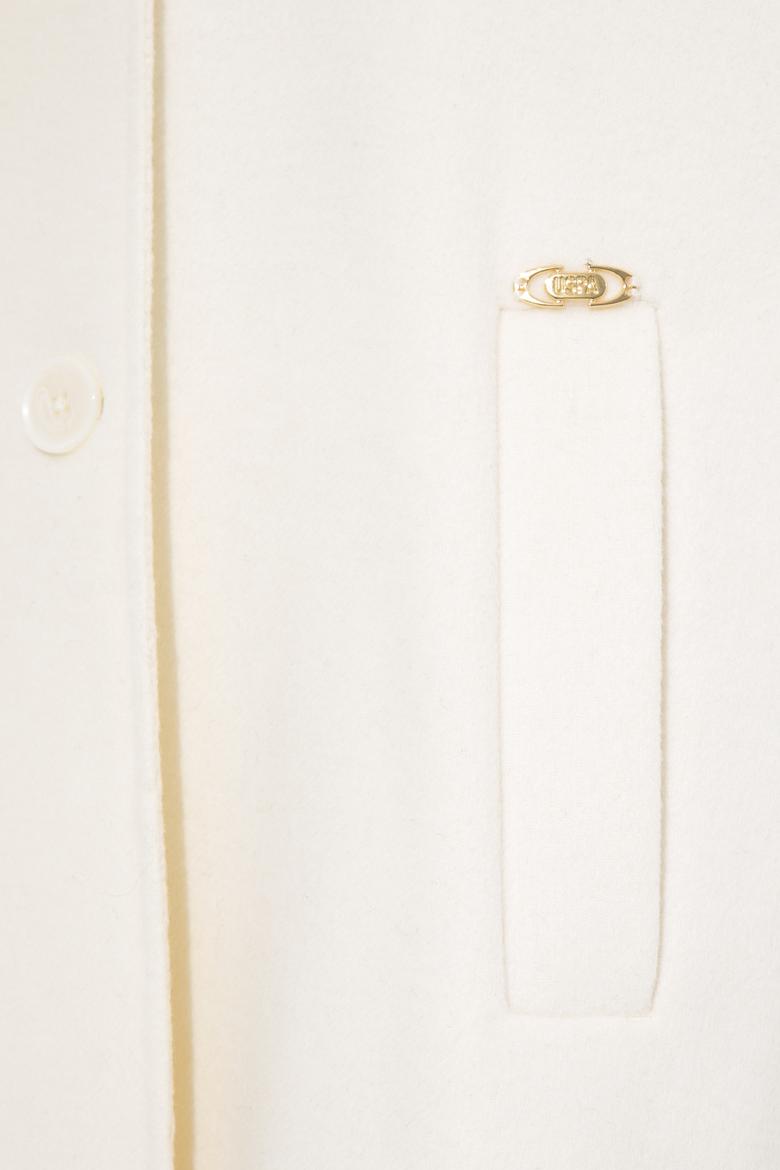 Kadın Krem Kaşe Kaban - 50253076024