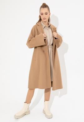 Kadın Camel Kaşe Kaban - 50253076011